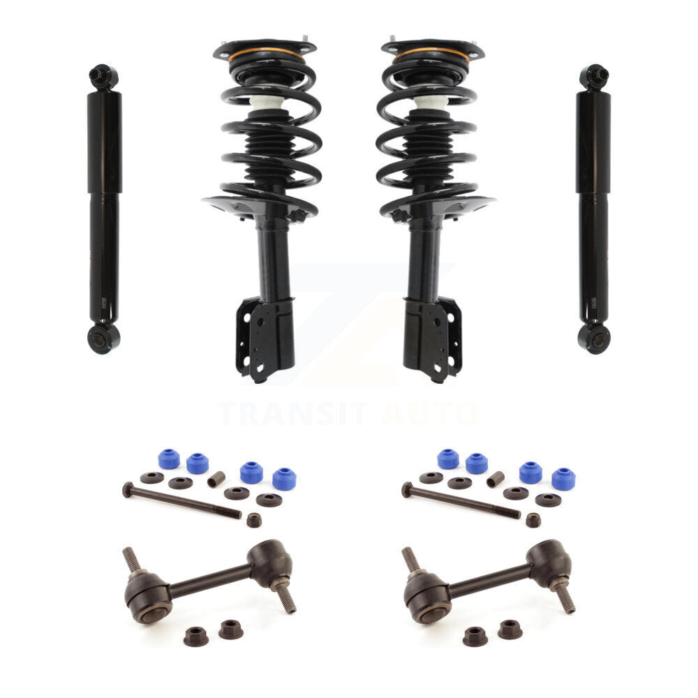 Front Rear Complete Strut Shock & TOR sway Bar Link Kit For Buick Rendezvous Pontiac KSS-107677