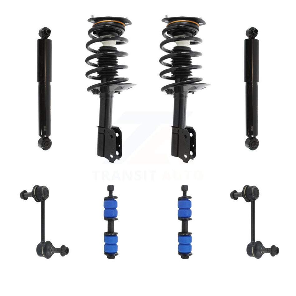 Front Rear Complete Strut Shock & TOR sway Bar Link Kit For Buick Rendezvous Pontiac KSS-107677