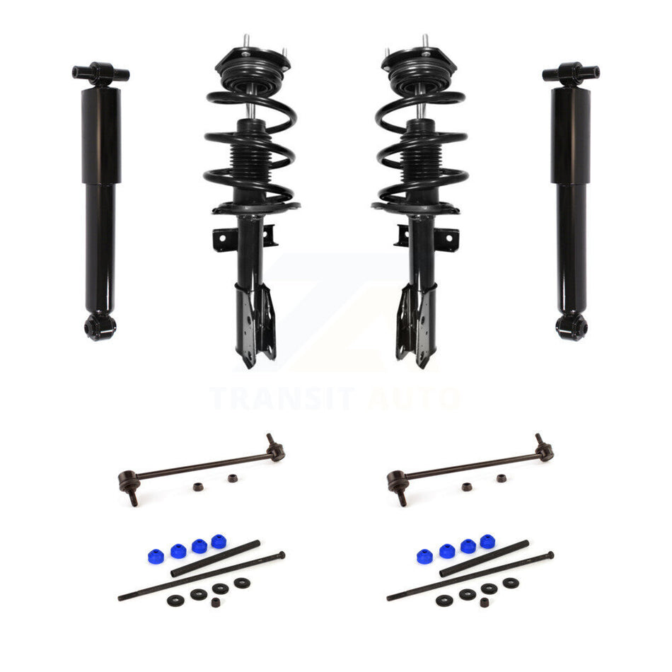 Front Rear Complete Strut Shock & TOR sway Bar Link Kit For GMC Acadia Buick Enclave KSS-107678