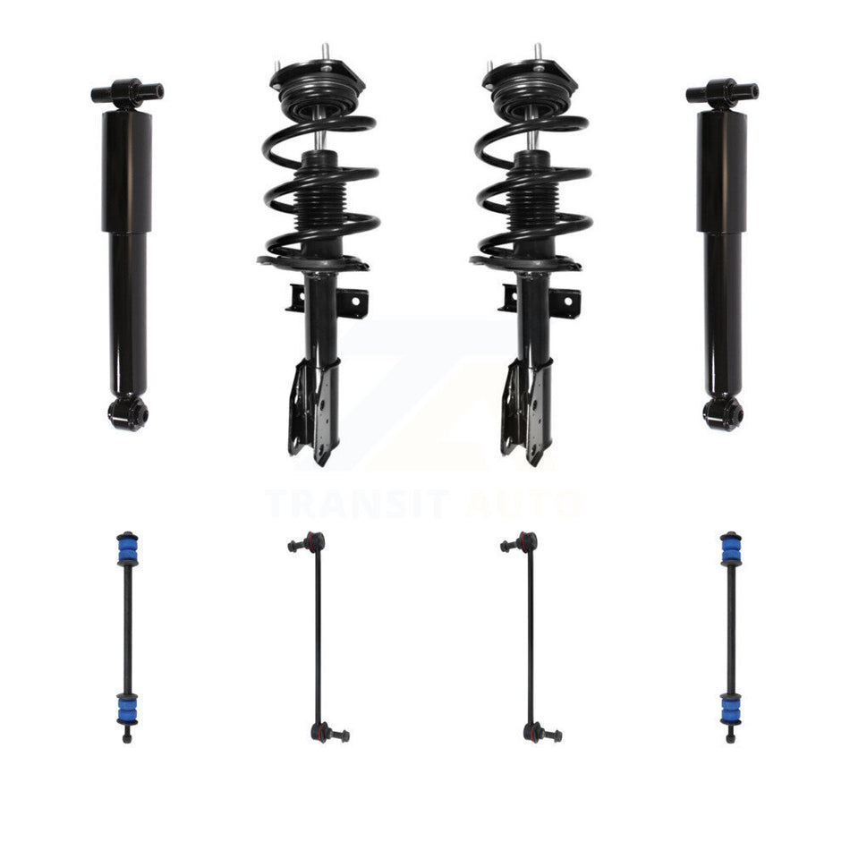 Front Rear Complete Strut Shock & TOR sway Bar Link Kit For GMC Acadia Buick Enclave KSS-107678