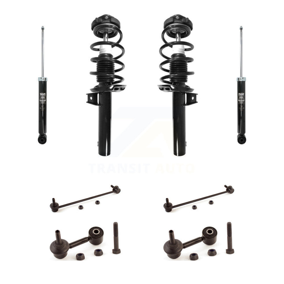 Front Rear Complete Strut Shock & TOR Bar Link Kit For Volkswagen Rabbit Audi A3 KSS-107680