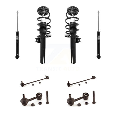 Front Rear Complete Suspension Strut Shock & TOR Bar Link Kit For Volkswagen Jetta KSS-107681