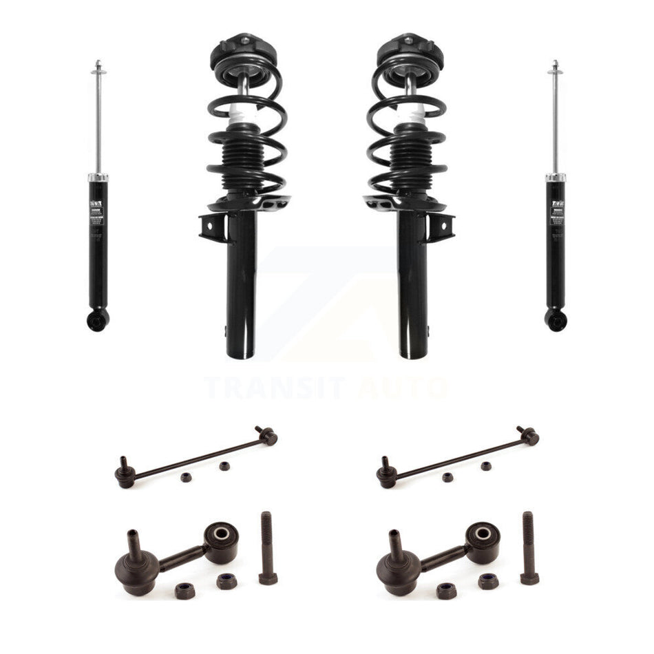 Front Rear Complete Suspension Strut Shock & TOR Bar Link Kit For Volkswagen Jetta KSS-107681