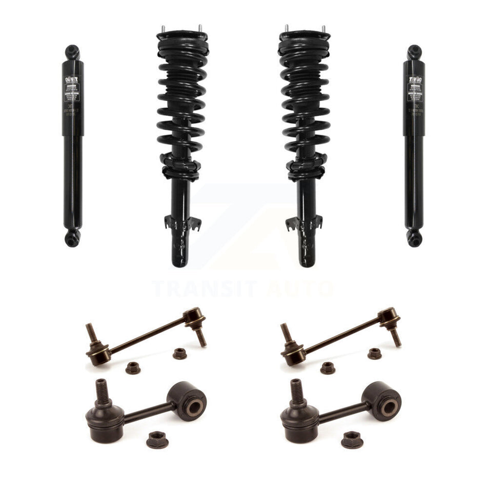 Front Rear Complete Strut Shock & TOR Bar Link Kit For Ford Fusion Lincoln MKZ Milan KSS-107684