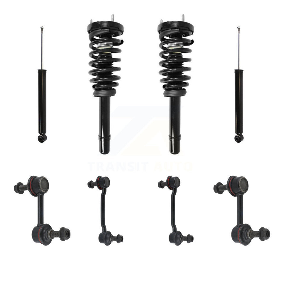 Front Rear Complete Strut Shock & TOR sway Bar Link Kit For Hyundai Sonata Azera KSS-107687