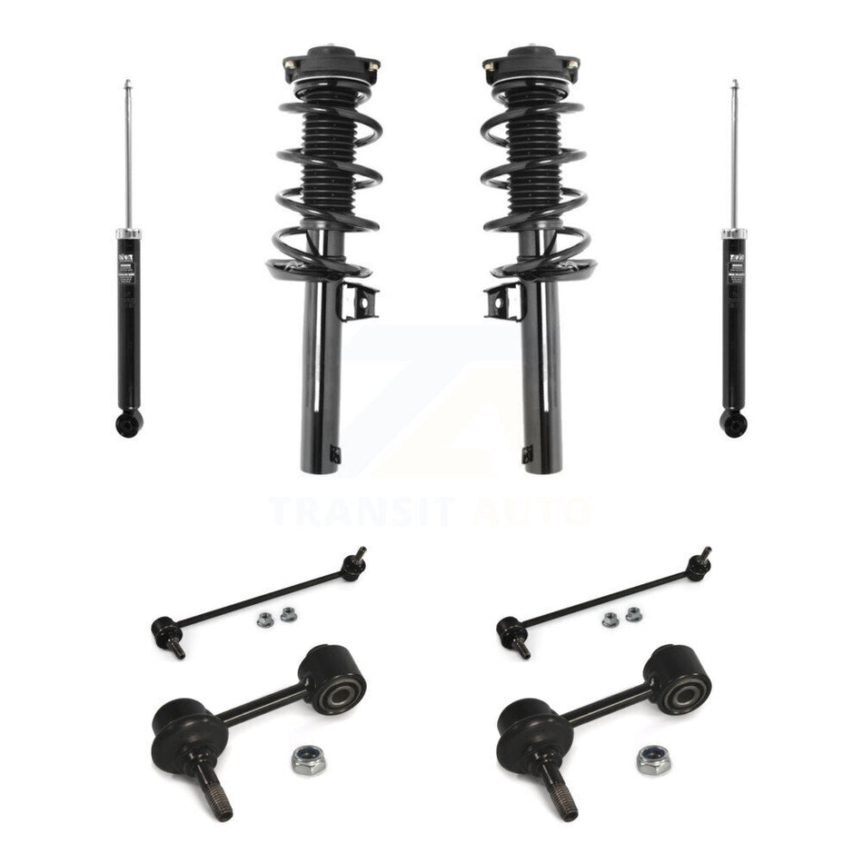 Front Rear Complete Strut Shock & TQ sway Bar Link Kit For Volkswagen Tiguan Limited KSS-107689