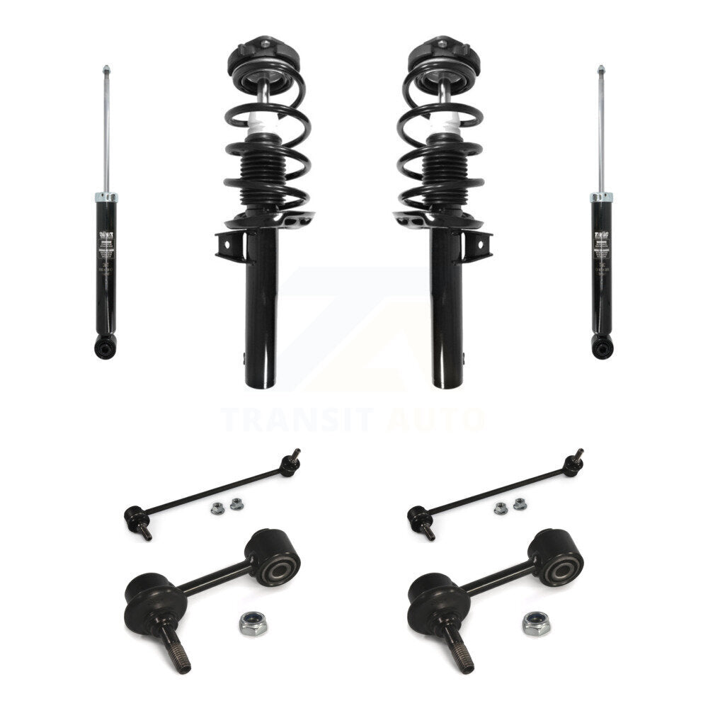 Front Rear Complete Strut Shock & TQ sway Bar Link Kit For Volkswagen Rabbit Audi A3 KSS-107690