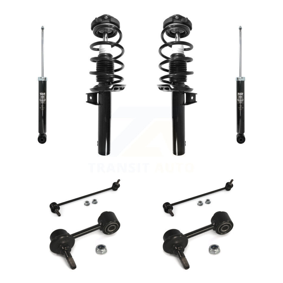 Front Rear Complete Strut Shock & TQ sway Bar Link Kit For Volkswagen Rabbit Audi A3 KSS-107690