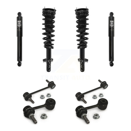 Front Rear Complete Strut Shock & TQ sway Bar Link Kit For Ford Fusion Mercury Milan KSS-107696