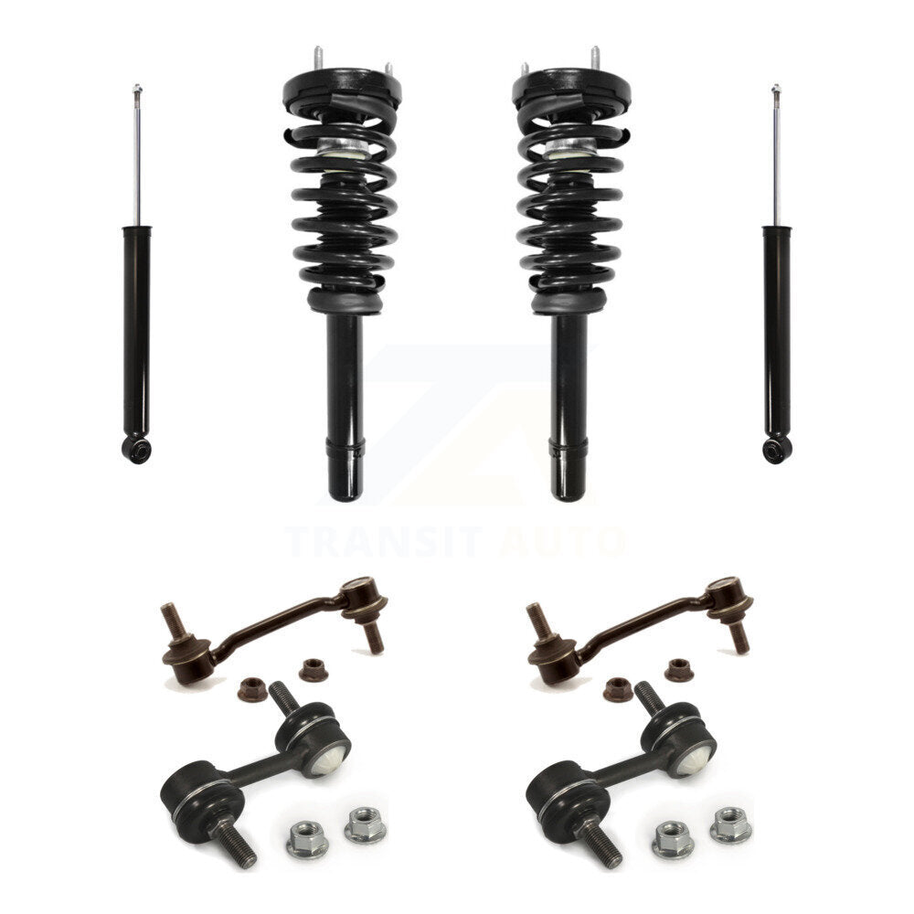 Front Rear Complete Strut Shock & TQ sway Bar Link Kit For Hyundai Sonata Azera KSS-107697