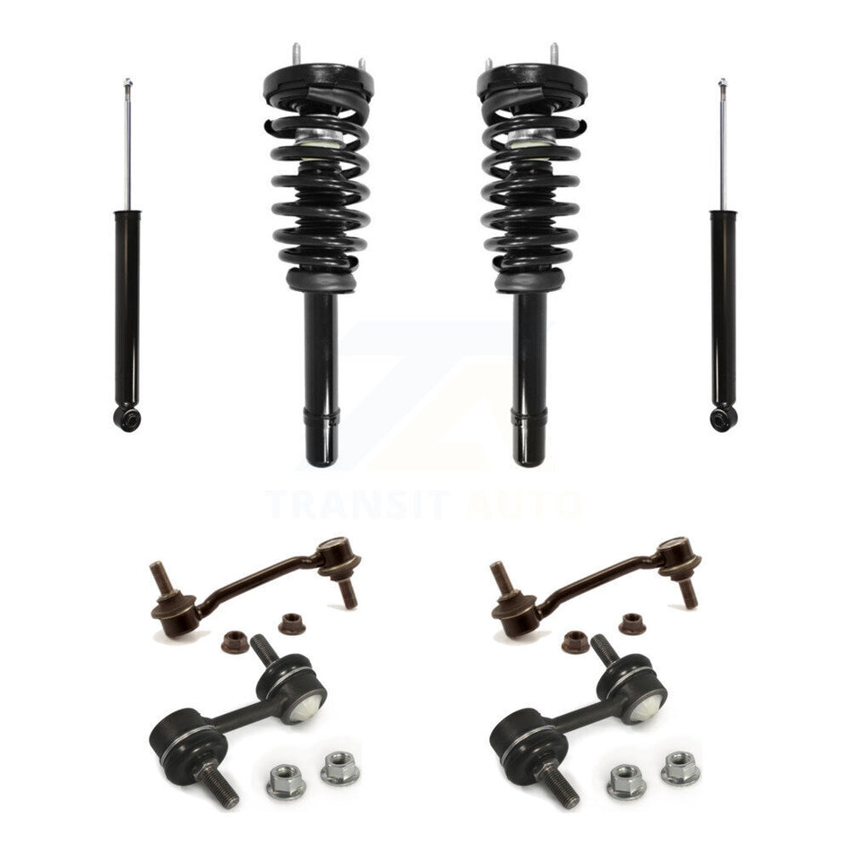 Front Rear Complete Strut Shock & TQ sway Bar Link Kit For Hyundai Sonata Azera KSS-107697