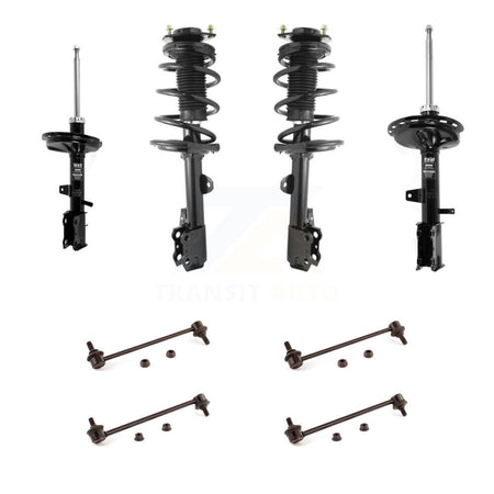 Front Rear Complete Strut & TOR Bar Link Kit (8Pc) For 09-15 Toyota Venza AWD KSS-107698