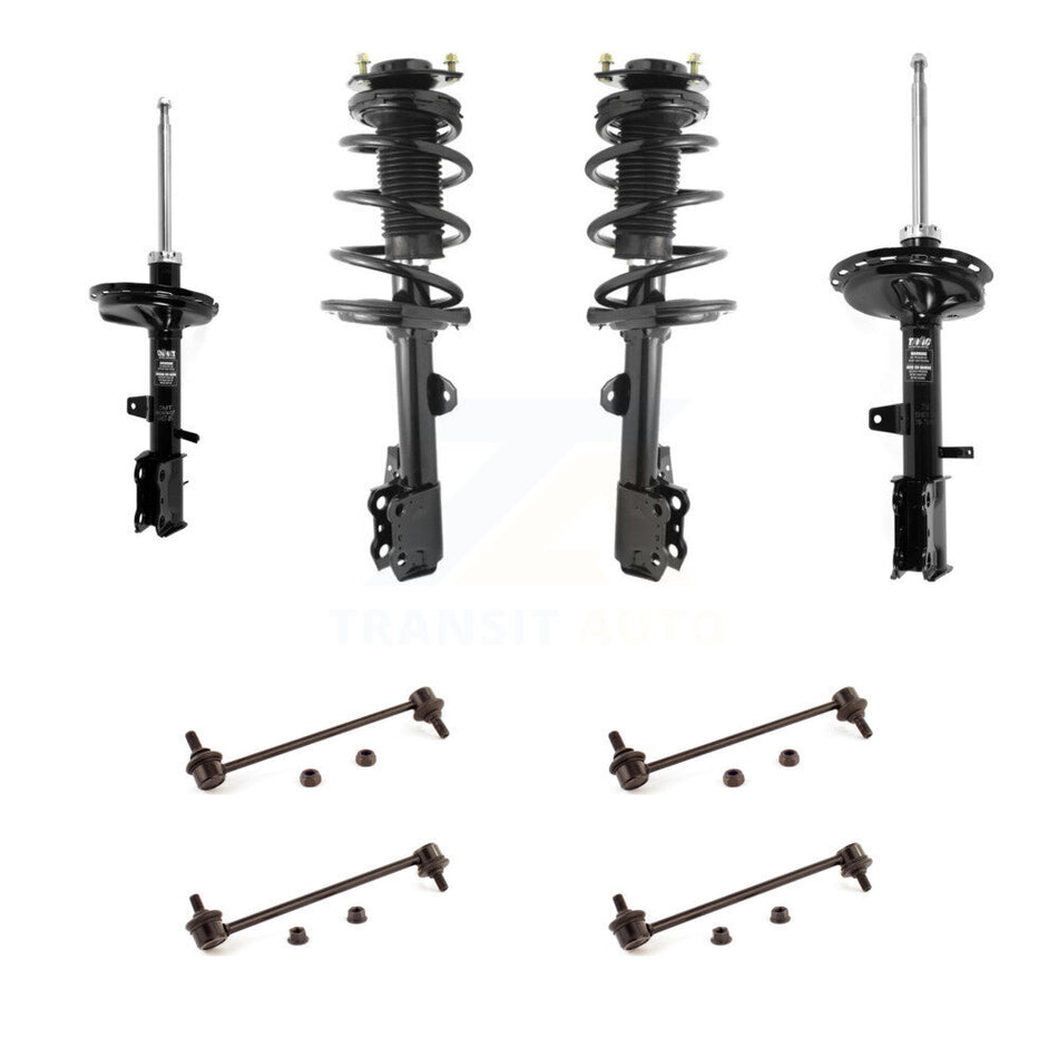 Front Rear Complete Strut & TOR Bar Link Kit (8Pc) For 09-15 Toyota Venza AWD KSS-107698