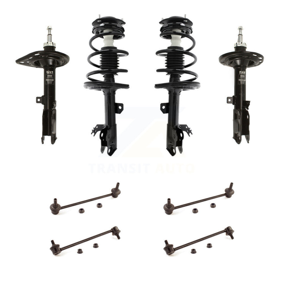 Front Rear Complete Suspension Strut & TOR Bar Link Kit (8Pc) For Toyota Camry KSS-107699
