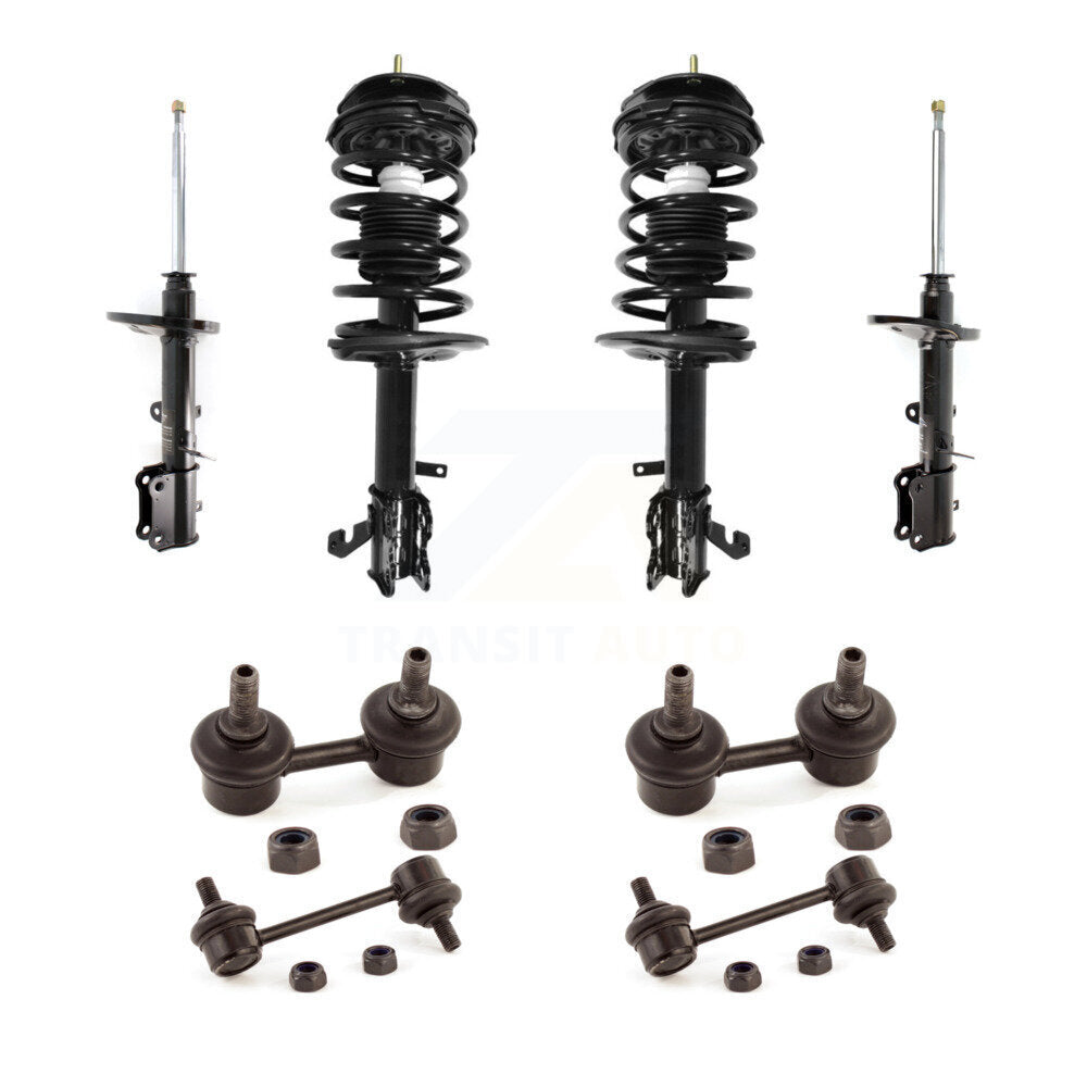 Front Rear Complete Strut & TOR Bar Link Kit (8Pc) For Toyota Corolla Prizm KSS-107700