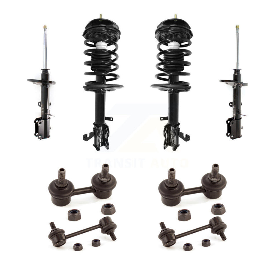 Front Rear Complete Strut & TOR Bar Link Kit (8Pc) For Toyota Corolla Prizm KSS-107700