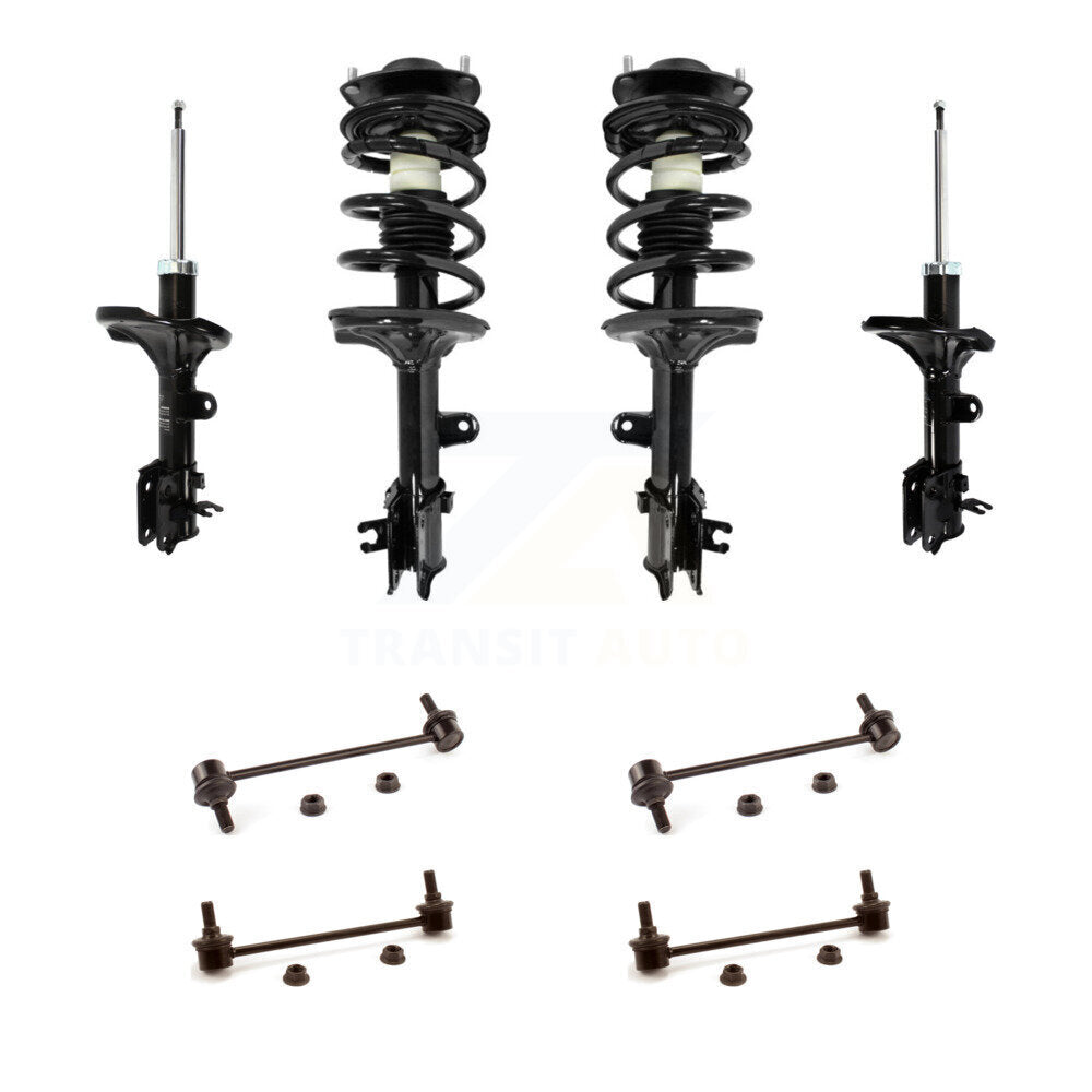 Front Rear Complete Strut & TOR sway Bar Link Kit (8Pc) For Hyundai Tucson Kia KSS-107701