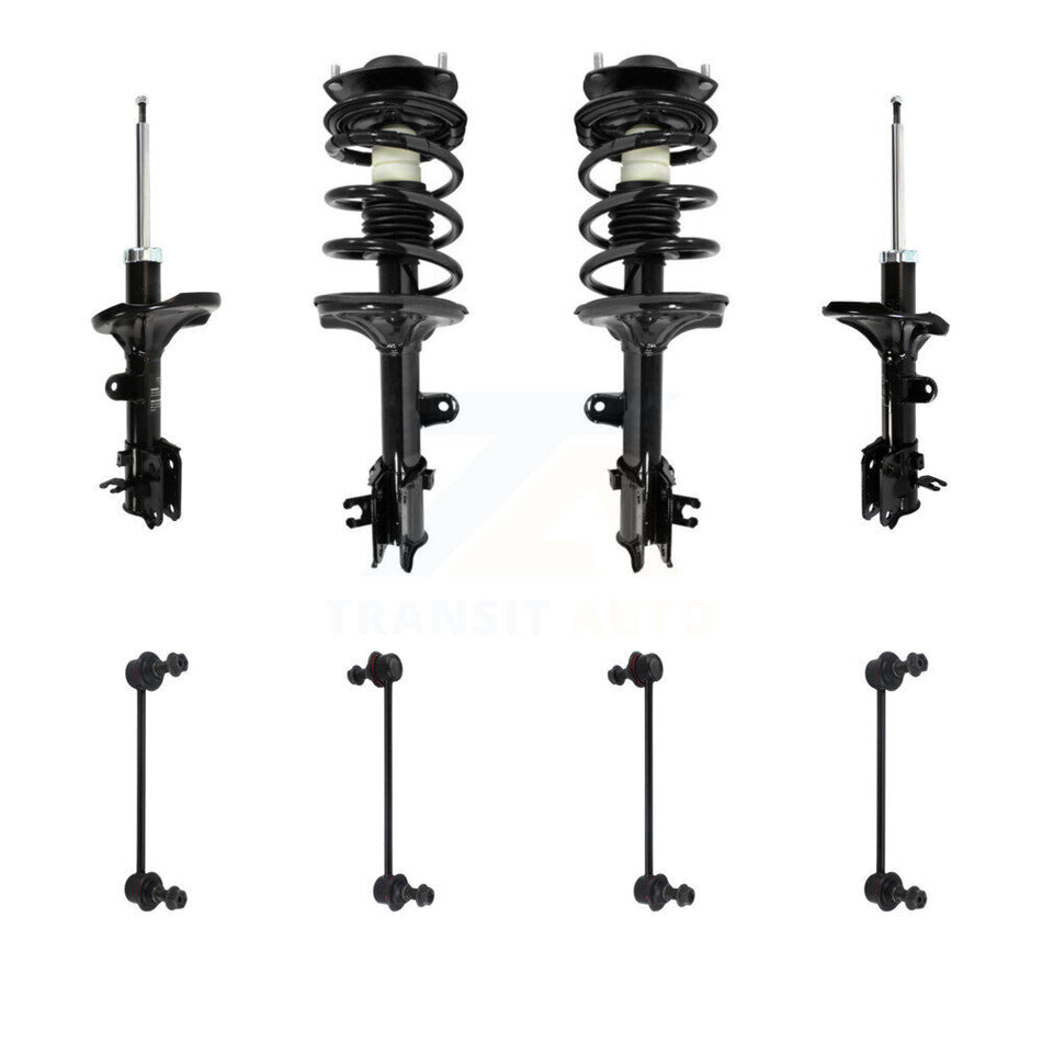 Front Rear Complete Strut & TOR sway Bar Link Kit (8Pc) For Hyundai Tucson Kia KSS-107701