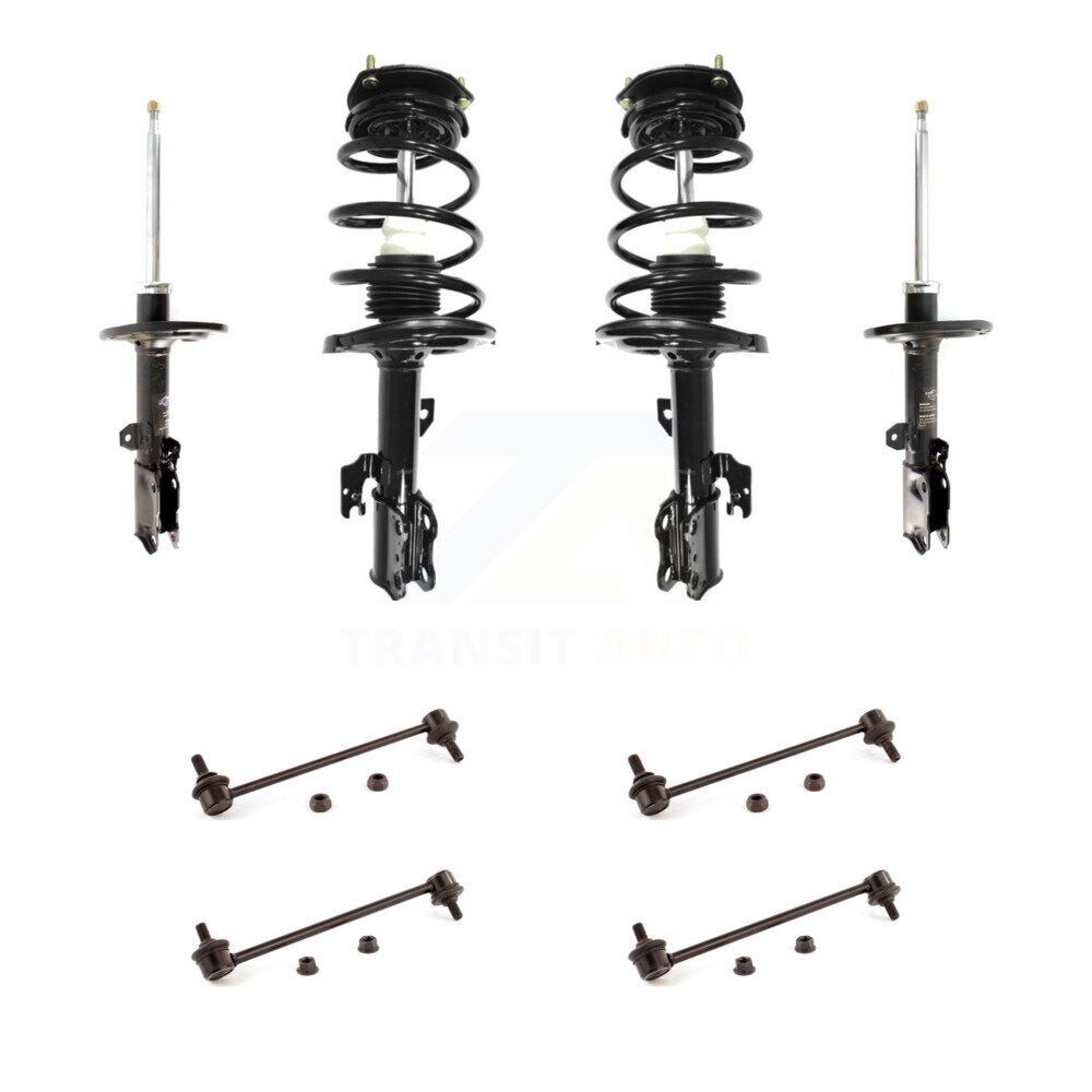 Front Rear Complete Strut & TOR Bar Link Kit (8Pc) For Toyota Camry Solara KSS-107702