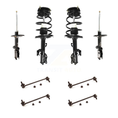 Front Rear Complete Strut & TOR Bar Link Kit (8Pc) For Toyota Camry Solara KSS-107702