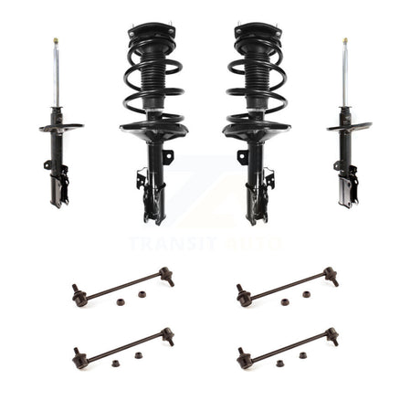 Front Rear Complete Strut & TOR Bar Link Kit (8Pc) For 2002-2003 Toyota Camry KSS-107703