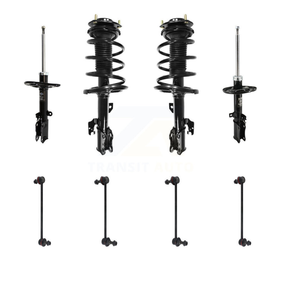 Front Rear Complete Strut & TOR Bar Link Kit (8Pc) For 2008-2012 Toyota Avalon KSS-107705
