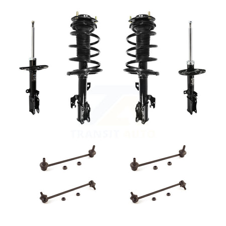 Front Rear Complete Suspension Strut & TOR Bar Link Kit (8Pc) For Toyota Camry KSS-107707