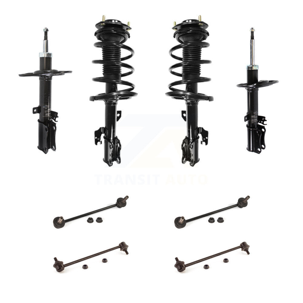 Front Rear Complete Strut & TOR Bar Link Kit (8Pc) For 2007-2009 Lexus ES350 KSS-107708