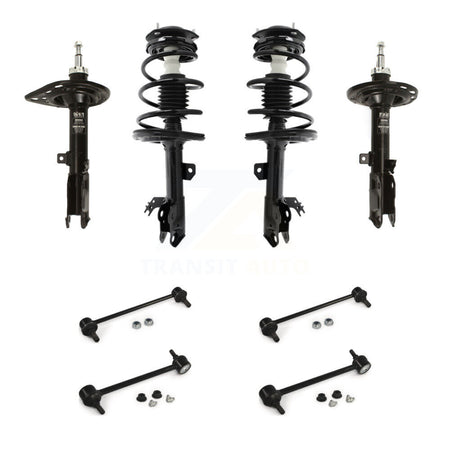 Front Rear Complete Suspension Strut & TQ Bar Link Kit (8Pc) For Toyota Camry KSS-107709