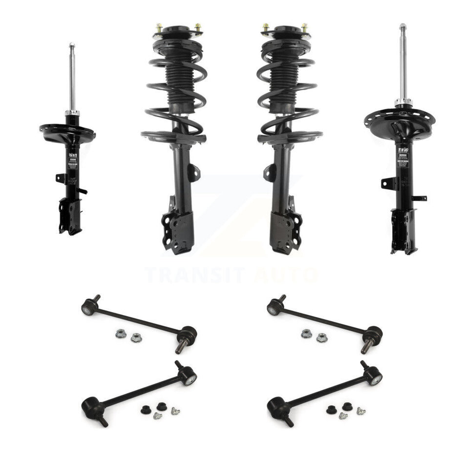 Front Rear Complete Strut & TQ Bar Link Kit (8Pc) For 09-15 Toyota Venza AWD KSS-107713