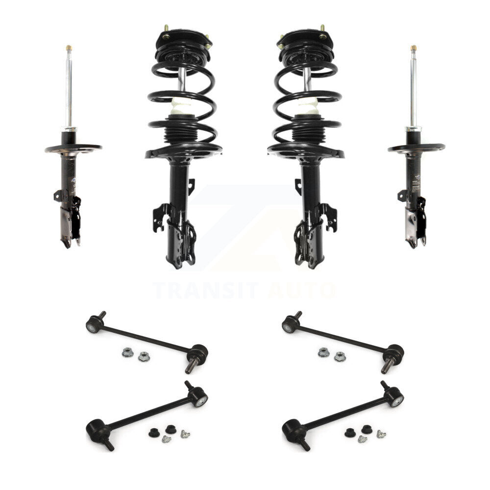 Front Rear Complete Strut & TQ sway Bar Link Kit (8Pc) For Toyota Camry Solara KSS-107714