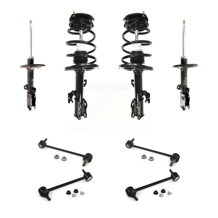 Front Rear Complete Strut & TQ sway Bar Link Kit (8Pc) For Toyota Camry Solara KSS-107714