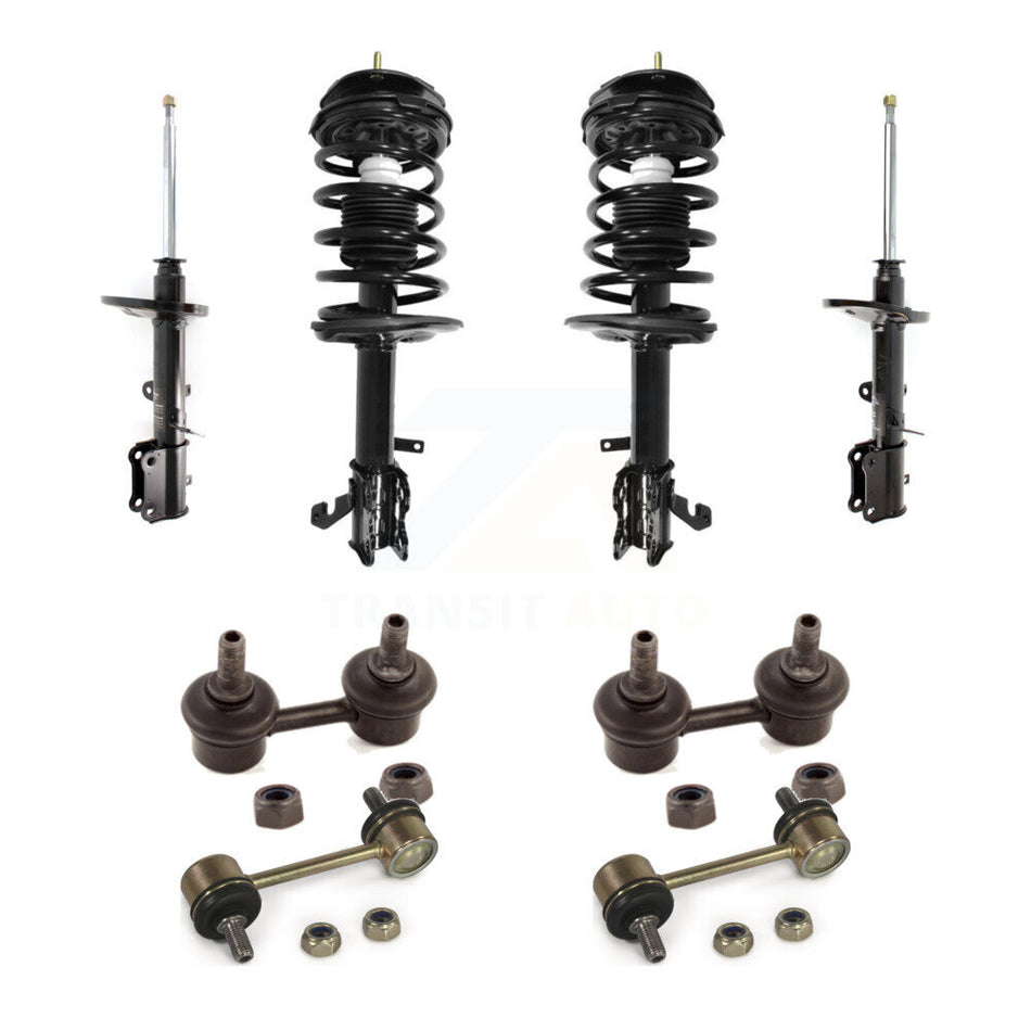 Front Rear Complete Strut & TQ Bar Link Kit (8Pc) For Toyota Corolla Chevrolet KSS-107717
