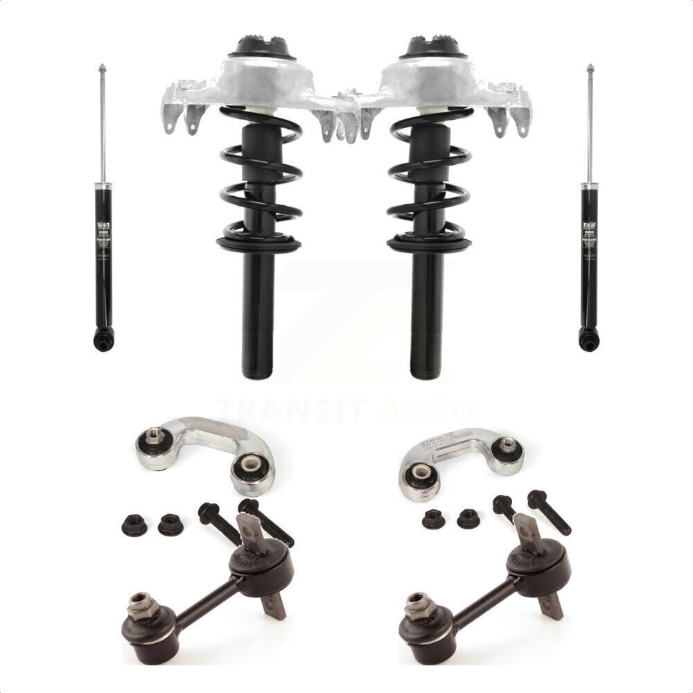 Front Rear Complete Strut & TOR Bar Link Kit (8Pc) For 2009 Audi A4 Quattro KSS-107719