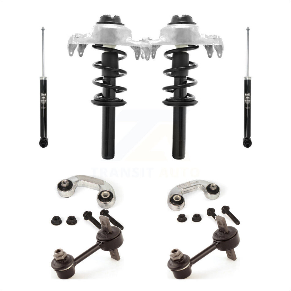 Front Rear Complete Strut & TOR Bar Link Kit (8Pc) For 2009 Audi A4 Quattro KSS-107719