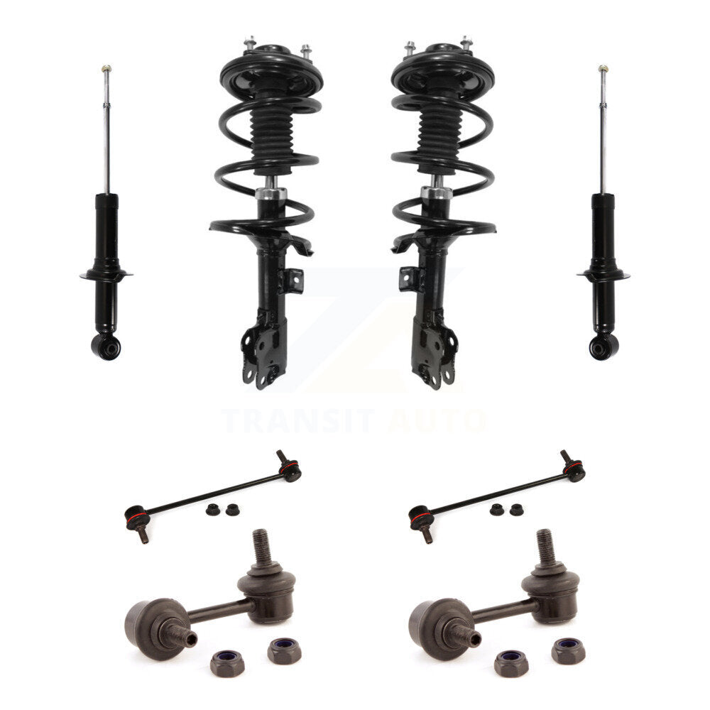 Front Rear Complete Strut & TOR sway Bar Link Kit (8Pc) For Mitsubishi Lancer KSS-107720