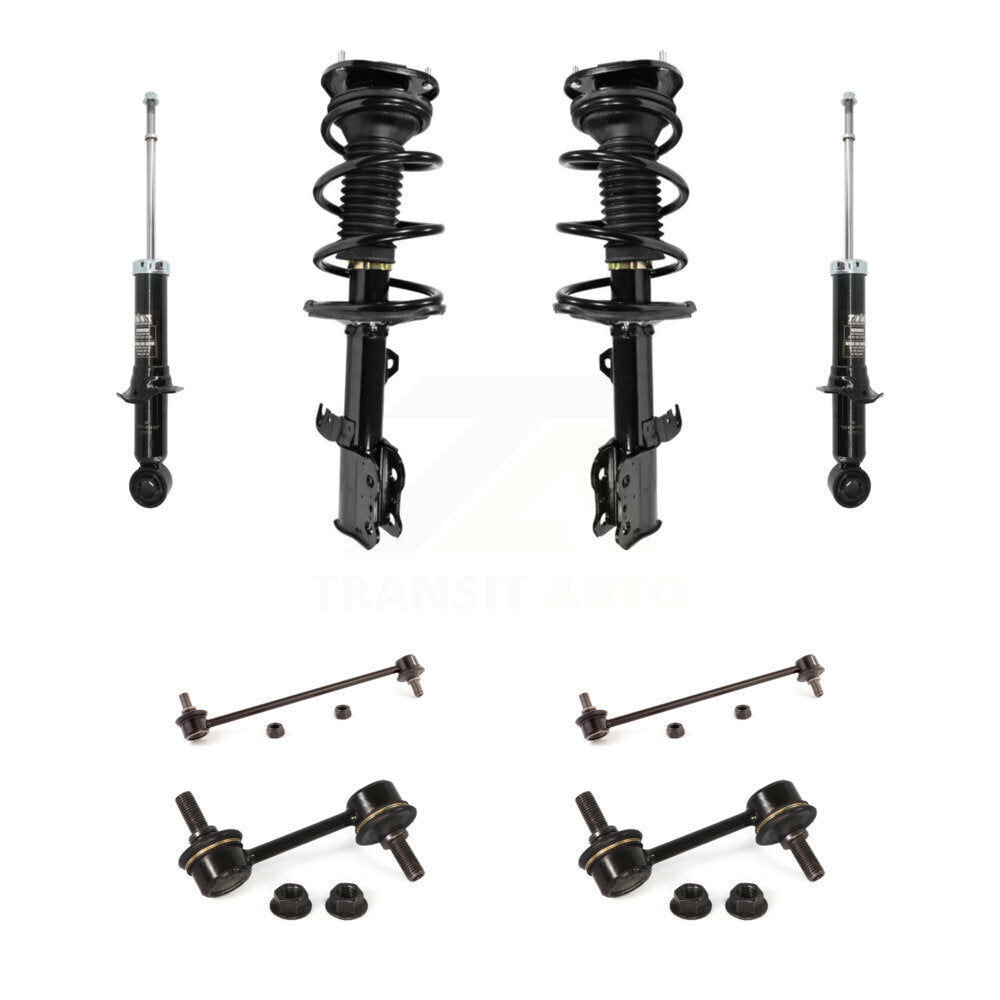 Front Rear Complete Strut & TOR Bar Link Kit (8Pc) For 03-06 Toyota Corolla KSS-107726