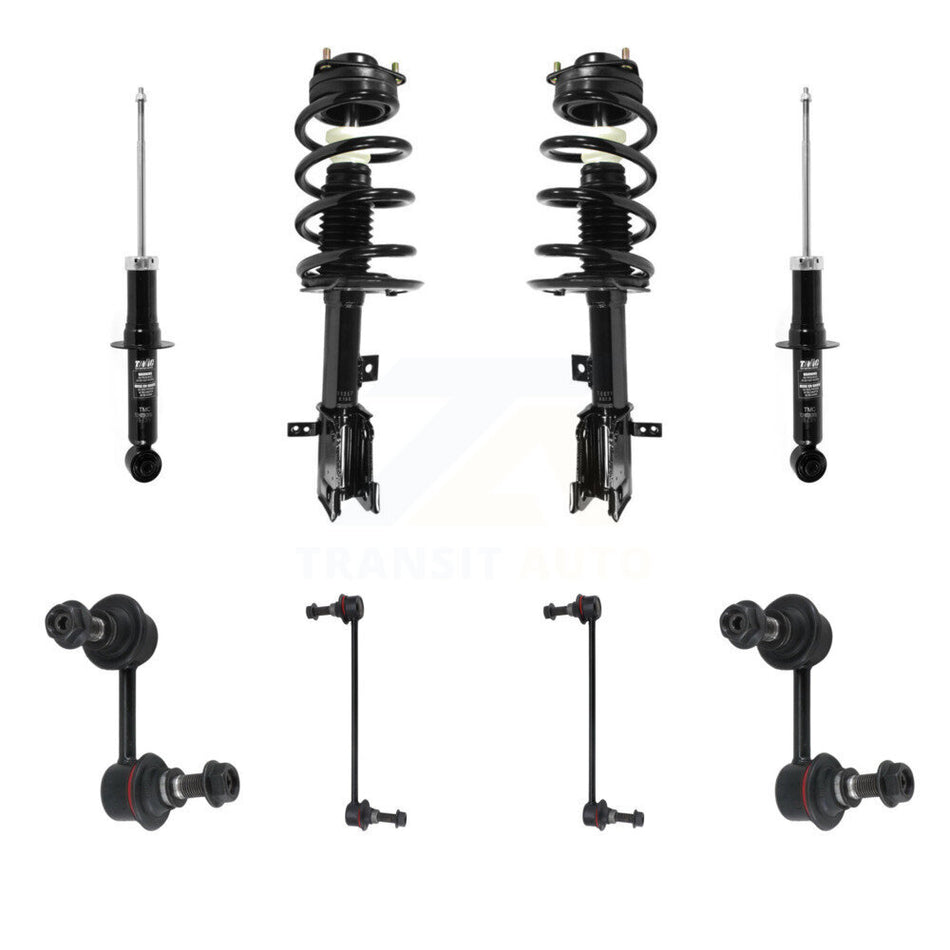 Front Rear Complete Strut & TOR sway Bar Link Kit (8Pc) For Dodge Journey 3.6L KSS-107729