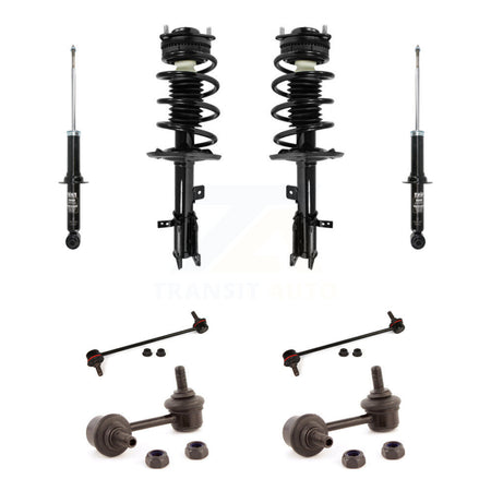 Front Rear Complete Strut & TOR sway Bar Link Kit (8Pc) For Chrysler 200 Dodge KSS-107730