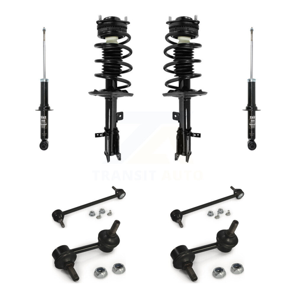 Front Rear Complete Strut & TQ sway Bar Link Kit (8Pc) For Chrysler 200 Dodge KSS-107732
