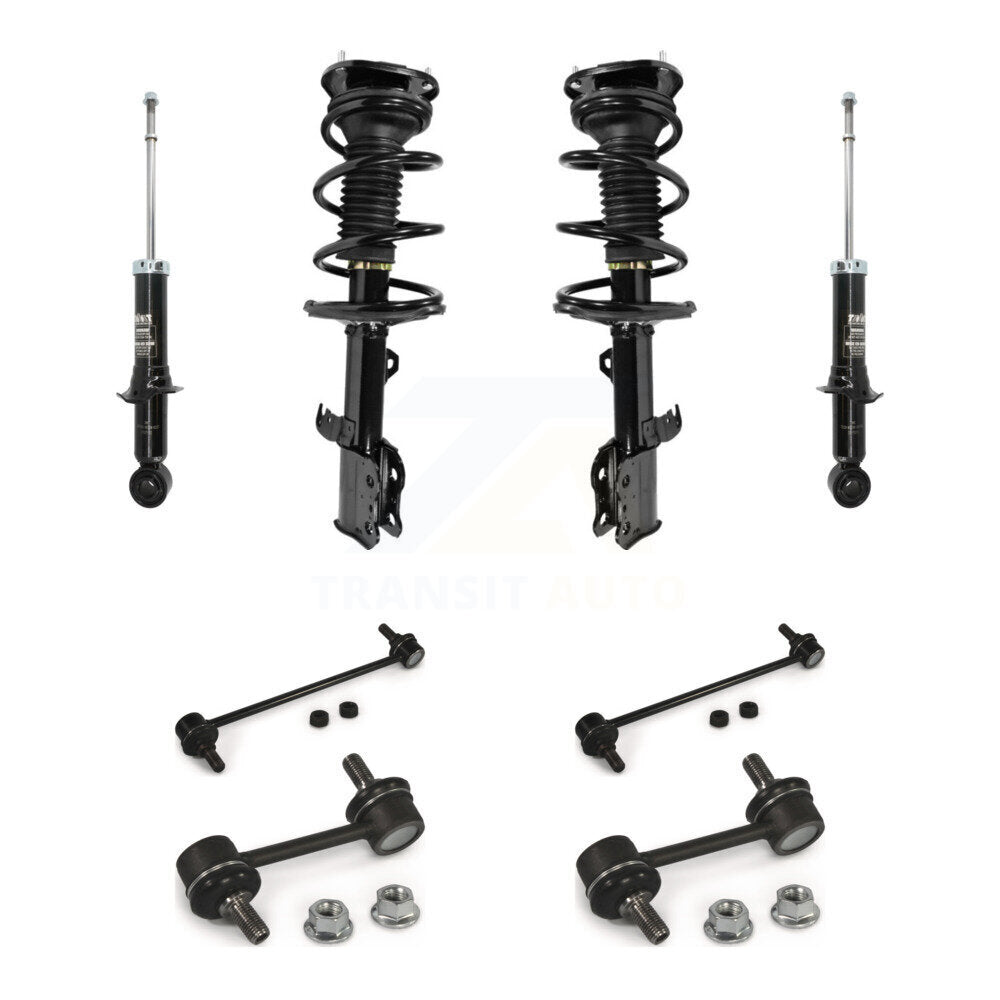 Front Rear Complete Strut & TQ Bar Link Kit (8Pc) For 2003-2006 Toyota Corolla KSS-107735
