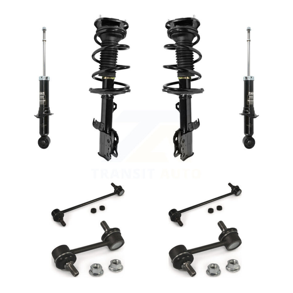 Front Rear Complete Strut & TQ Bar Link Kit (8Pc) For 2003-2006 Toyota Corolla KSS-107735