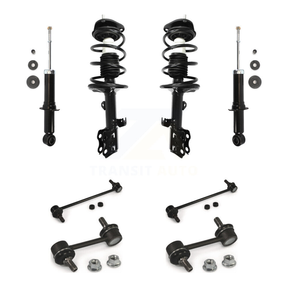 Front Rear Complete Strut & TQ Bar Link Kit (8Pc) For 2010 Pontiac Vibe FWD KSS-107736