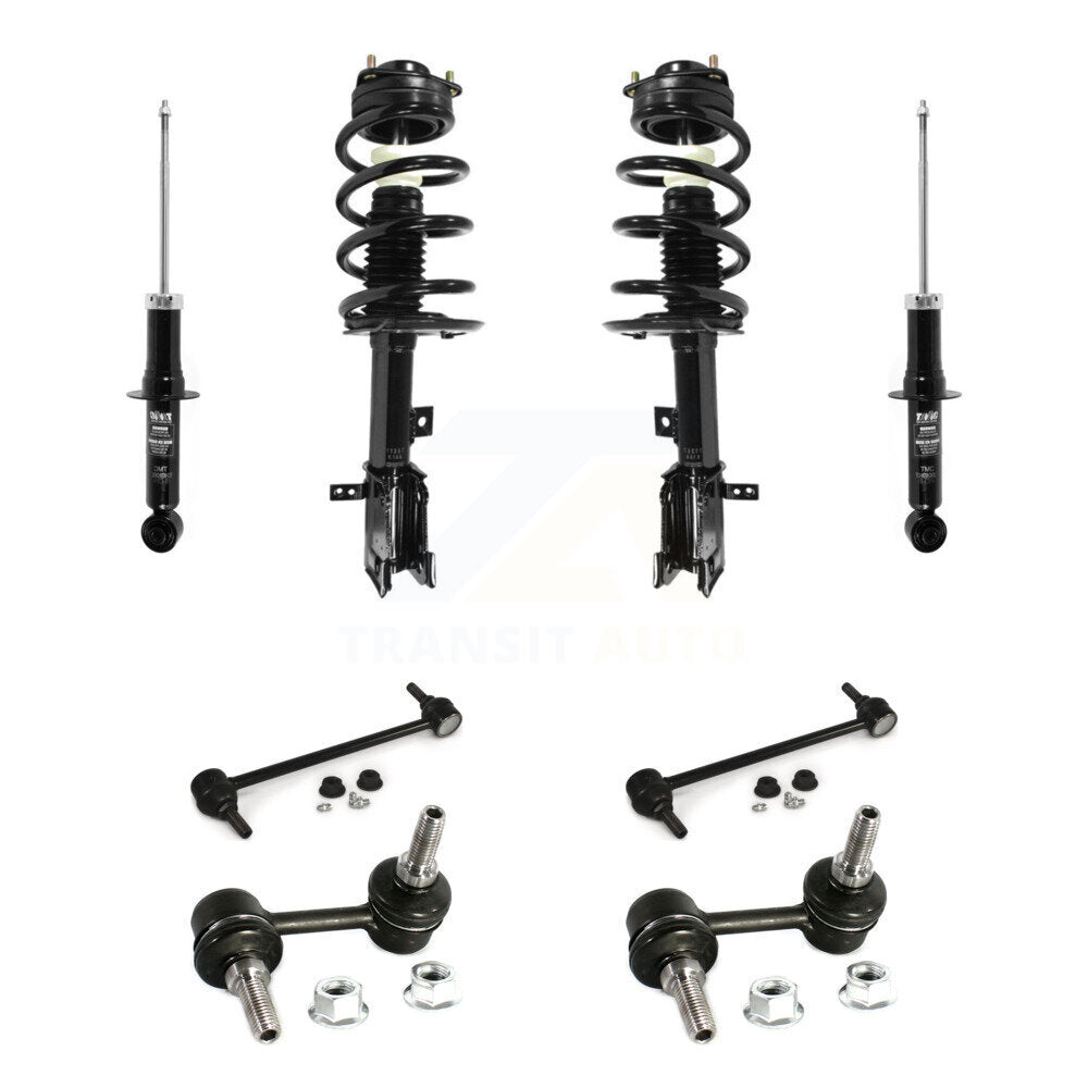 Front Rear Complete Strut & TQ Bar Link Kit (8Pc) For 11-19 Dodge Journey 3.6L KSS-107737