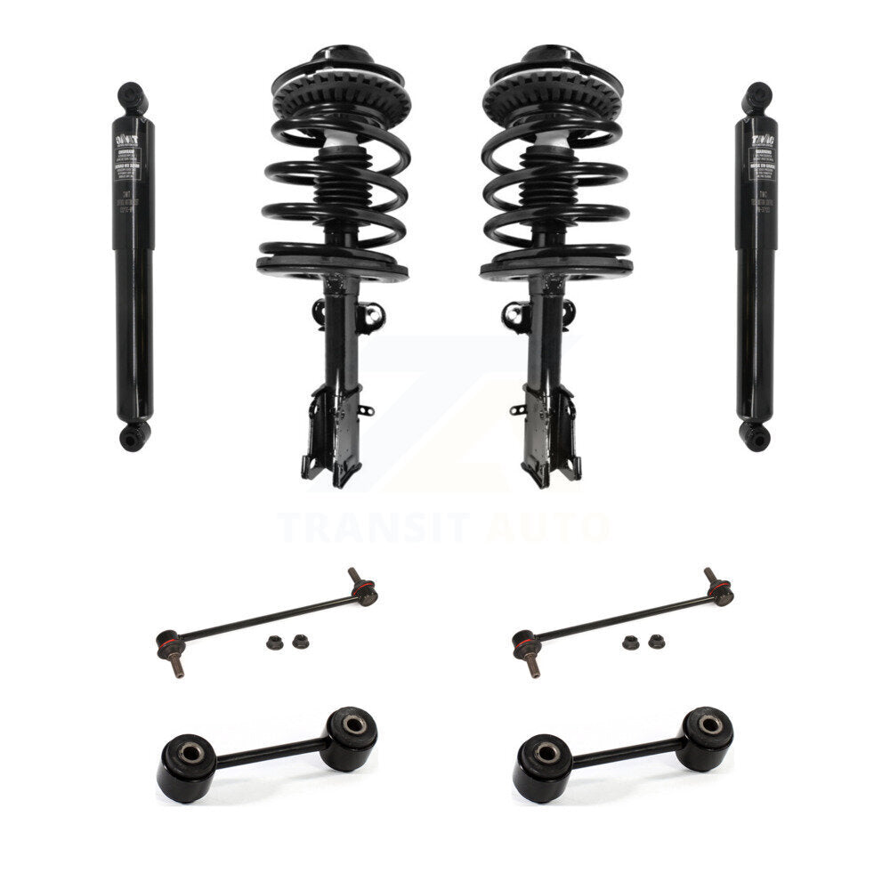 Front Rear Complete Strut Shock & TOR Bar Link Kit (8Pc) For Dodge Caravan Chrysler KSS-107738