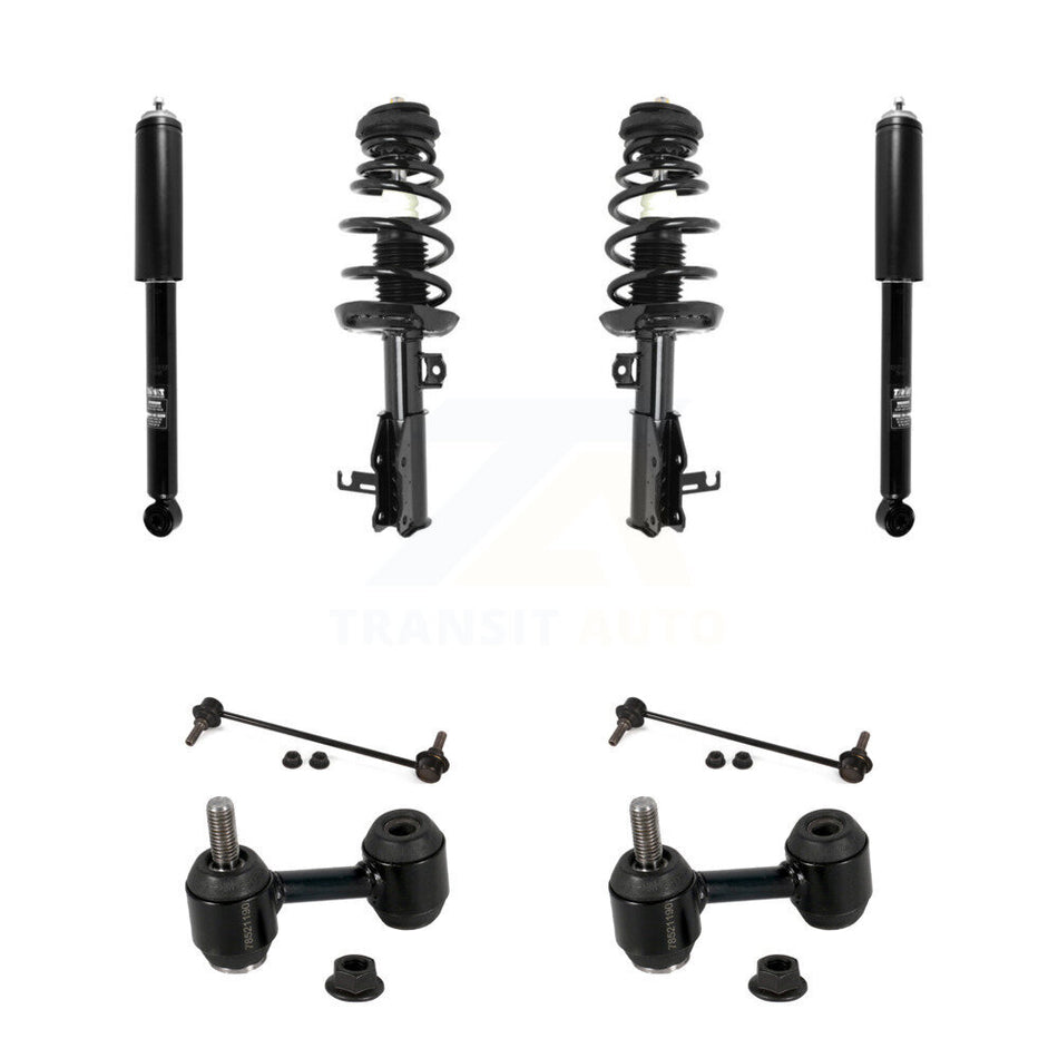 Front Rear Complete Strut Shock & TOR Bar Link Kit (8Pc) For Chevrolet Malibu Impala KSS-107740