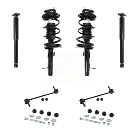 Front Rear Complete Suspension Strut Shock & TOR Bar Link Kit (8Pc) For Ford Focus KSS-107746