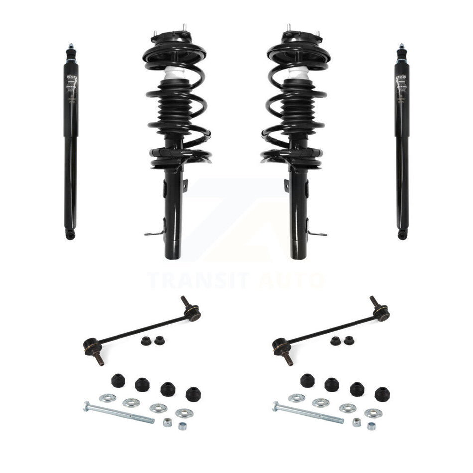 Front Rear Complete Suspension Strut Shock & TOR Bar Link Kit (8Pc) For Ford Focus KSS-107747