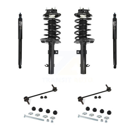 Front Rear Complete Suspension Strut Shock & TOR Bar Link Kit (8Pc) For Ford Focus KSS-107750