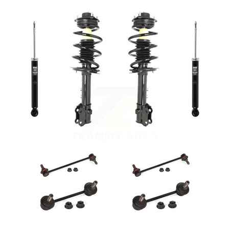 Front Rear Complete Strut Shock & TOR sway Bar Link Kit (8Pc) For Hyundai Tucson Kia KSS-107753